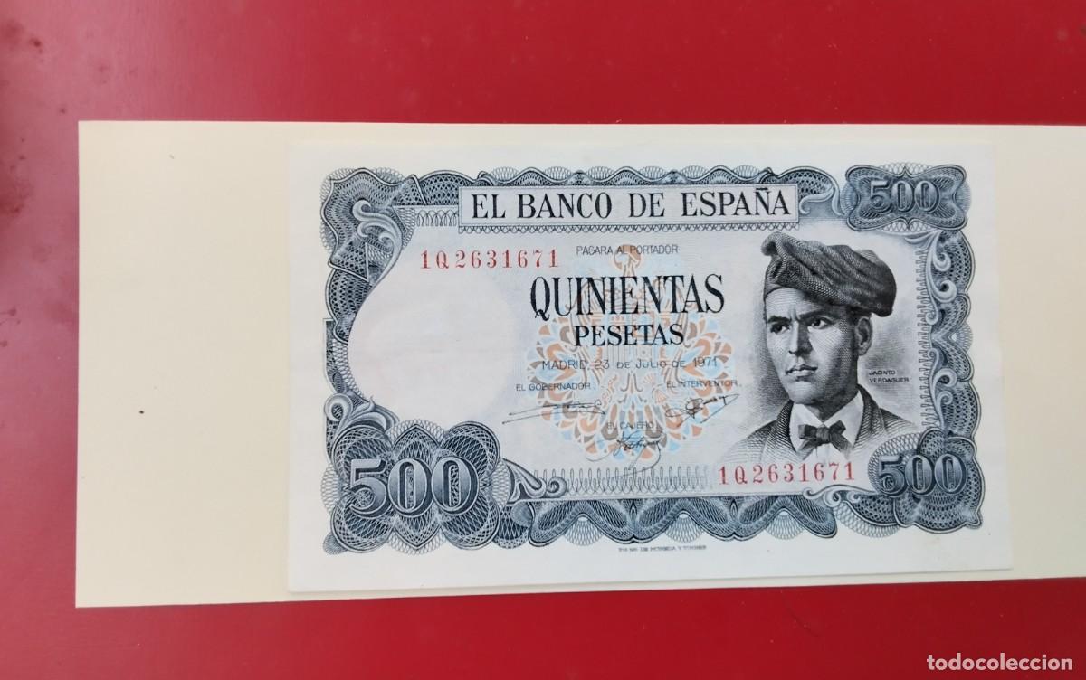 Billetes espa&ntilde;oles: BILLETE DE 500 PTS &rdquo;VERDAGUER&rdquo; , MUY BUENA CONSERVACION CASI PLANCHA