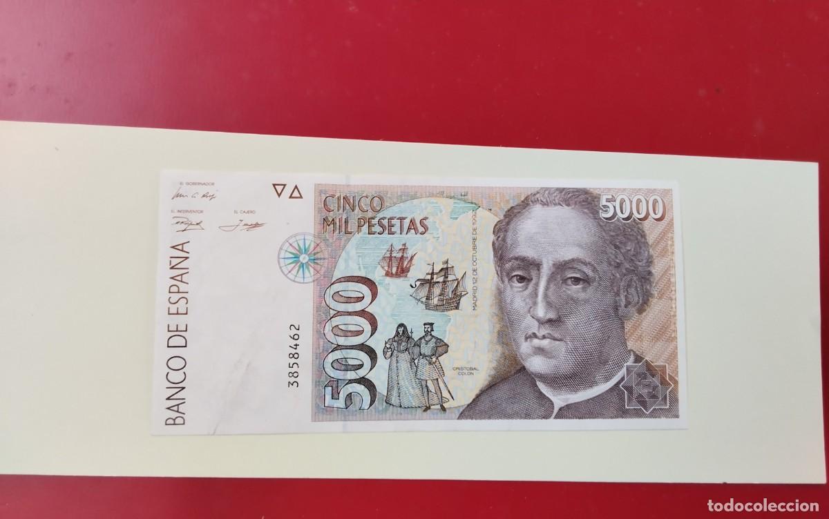 Billetes espa&ntilde;oles: BILLETE DE 5000 PTS A&Ntilde;O 1992 SIN SERIE CRISTOBAL COLON , BUENA CONSERVACION SIN CIRCULAR