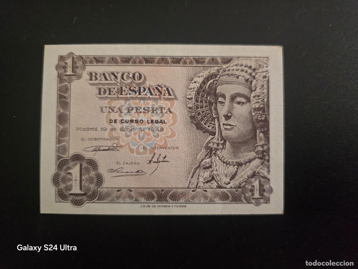 Billetes espa&ntilde;oles: 1 PESETA DE 1948.... SERIE N.....PRECIOSO.....ES EL DE LAS FOTOS