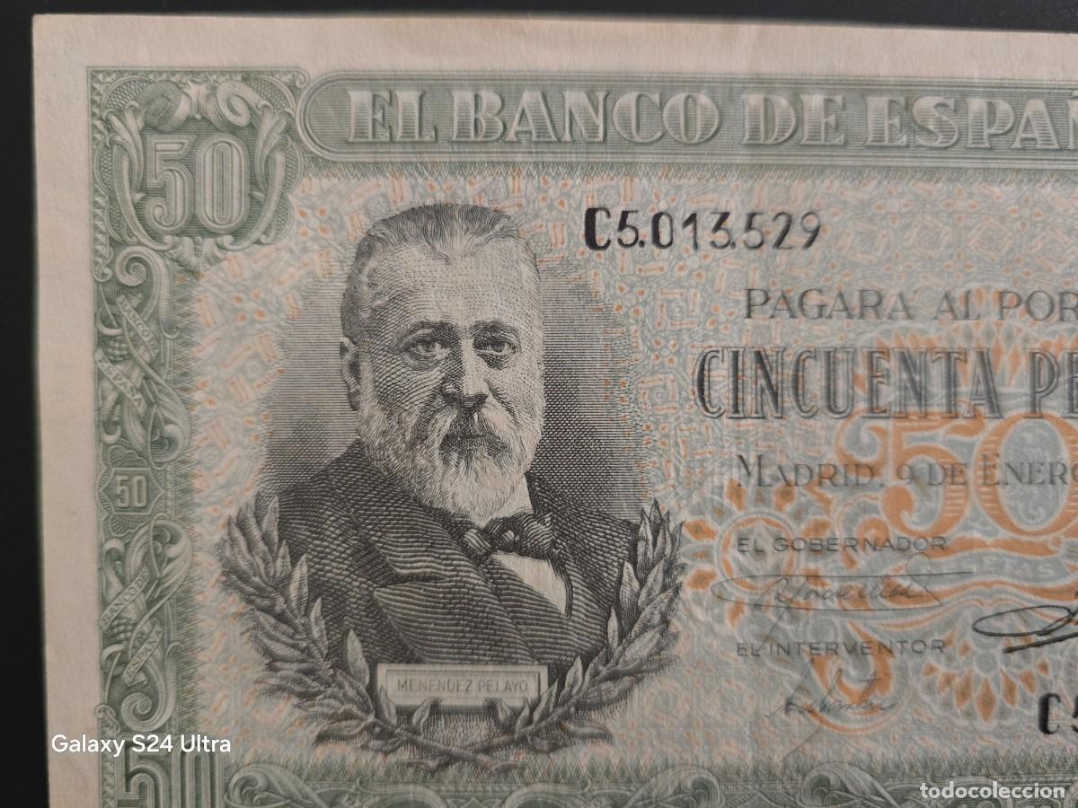 Billetes espa&ntilde;oles: 50 PESETAS DE 1940 ....SERIE C .....PRECIOSO.....ES EL DE LAS FOTOS