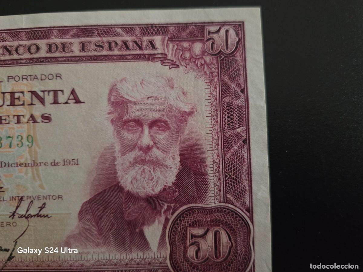 Billetes espa&ntilde;oles: 50 PESETAS DE 1954 ....SERIE B .....PRECIOSO.....ES EL DE LAS FOTOS