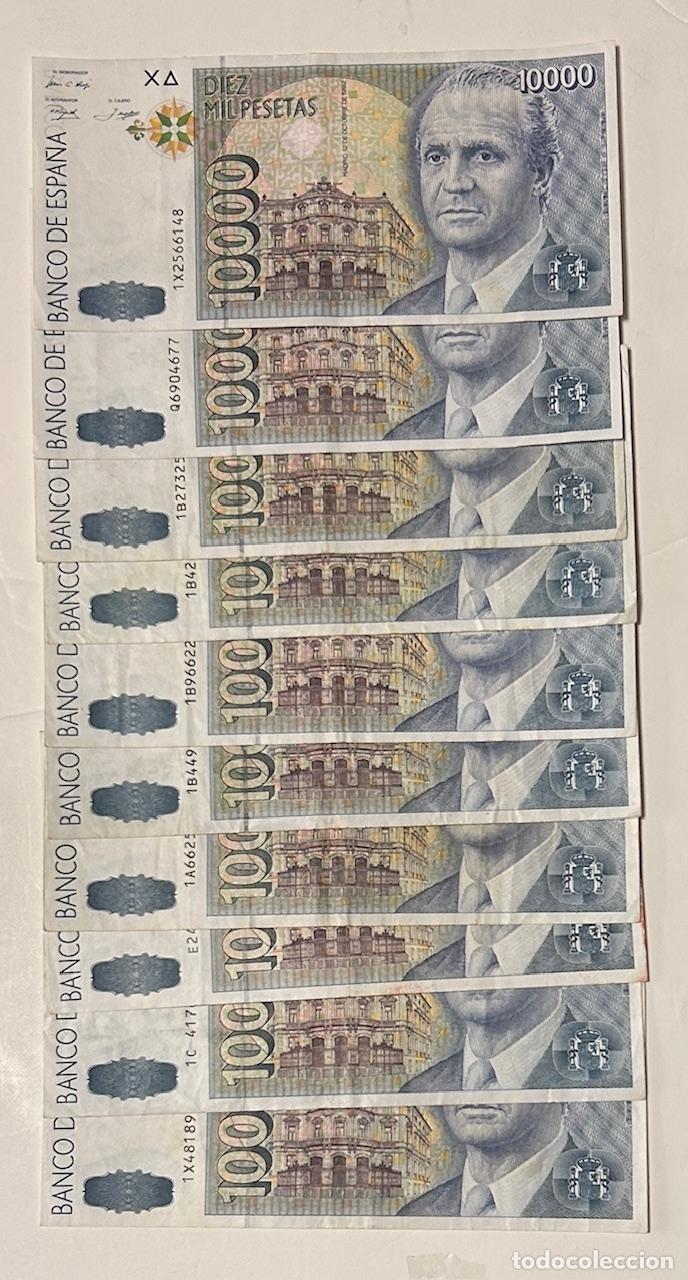 Billetes espa&ntilde;oles: CRBS3857 LOTE 10 BILLETES ESPA&Ntilde;A 10000 PESETAS 1992 MBC
