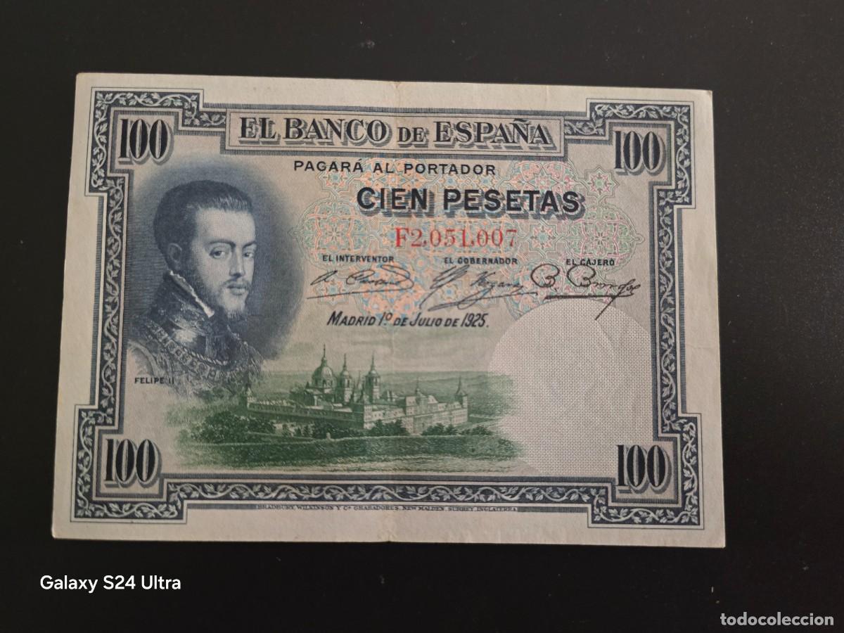 Billetes espa&ntilde;oles: 100 PESETAS DE 1925 ....SERIE F .....PRECIOSO.....ES EL DE LAS FOTOS