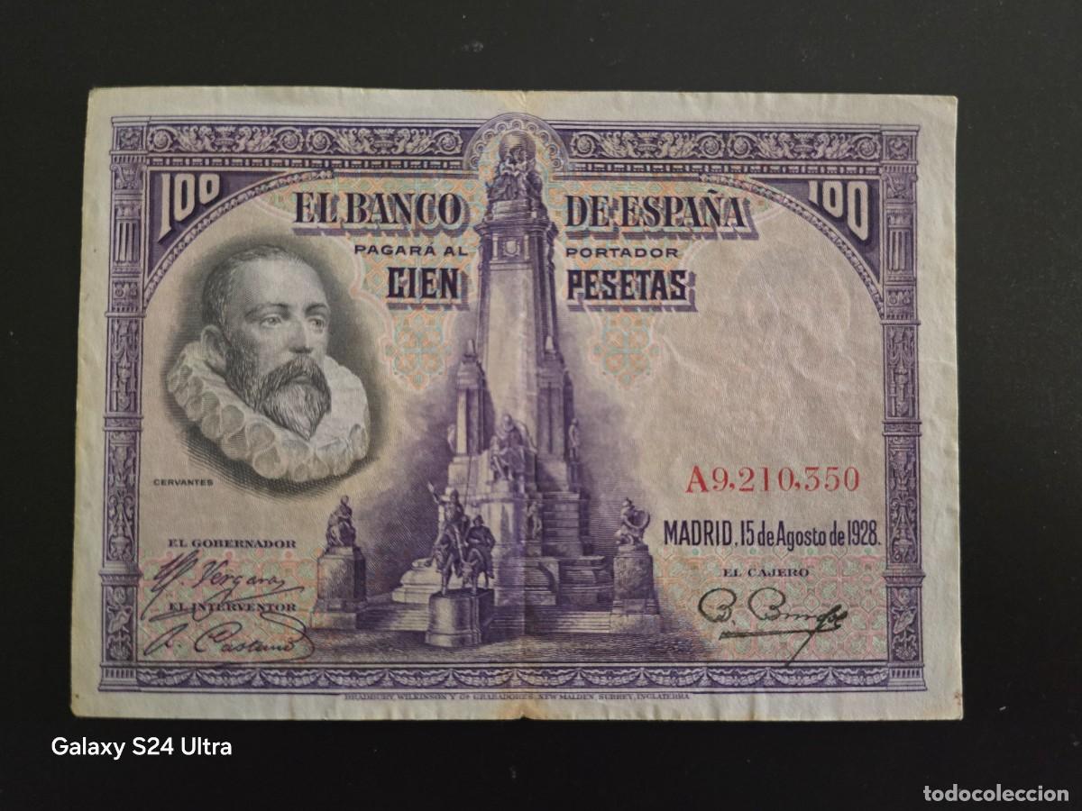 Billetes espa&ntilde;oles: 100 PESETAS DE 1928 ....SERIE A .....MUY BONITO.....ES EL DE LAS FOTOS