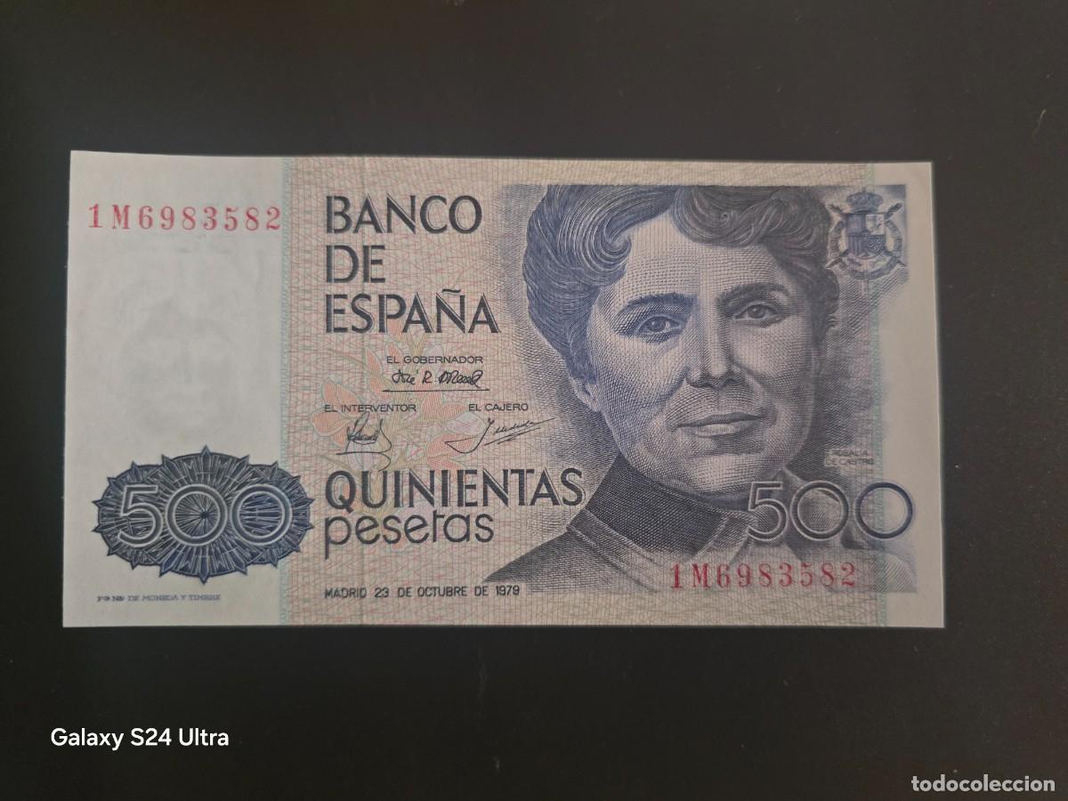 Billetes espa&ntilde;oles: 500 PESETAS DE 1979 .... SERIE 1M.......PRECIOSO......ES EL DE LAS FOTOS