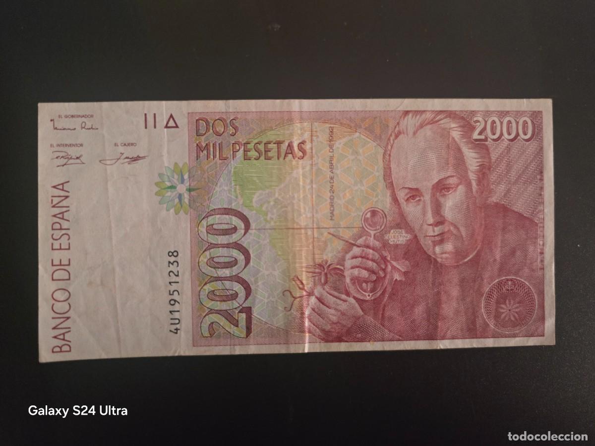 Billetes espa&ntilde;oles: 2000 PESETAS DE 1992 ....SERIE 4U.....BONITO.....ES EL DE LAS FOTOS