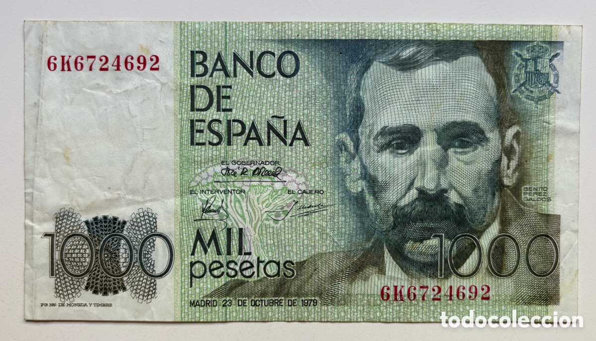 Billetes espa&ntilde;oles: Billete 1000 Pesetas 1979