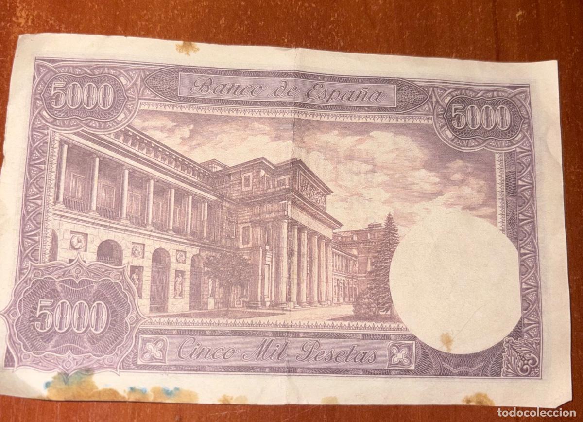 Billetes espa&ntilde;oles: Billete de 5000 pesetas de Specimen - Foto 2