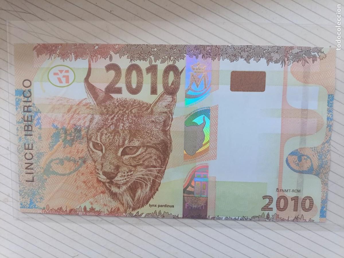 Billetes espa&ntilde;oles: ESPA&Ntilde;A 2010 BILLETE DE PRUEBA FNMT LINCE IB&Eacute;RICO SC