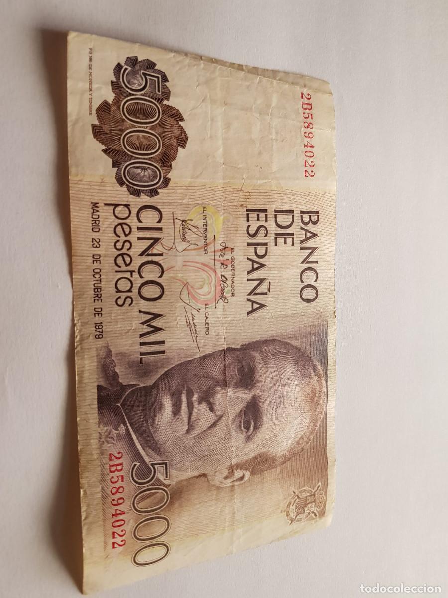 Billetes espa&ntilde;oles: ESPA&Ntilde;A-JUAN CARLOS-5000 PESETAS-23 DE OCTUBRE DE 1979