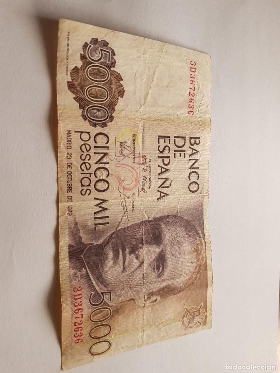 Billetes espa&ntilde;oles: ESPA&Ntilde;A-JUAN CARLOS-5000 PESETAS-23 DE OCTUBRE DE 1979