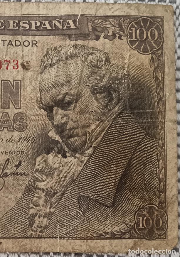 Billetes espa&ntilde;oles: Billete 100 Pesetas Espa&ntilde;a 1946 Francisco de Goya &rdquo;El Quitasol&rdquo; - Serie escasa - Estado Espa&ntilde;ol