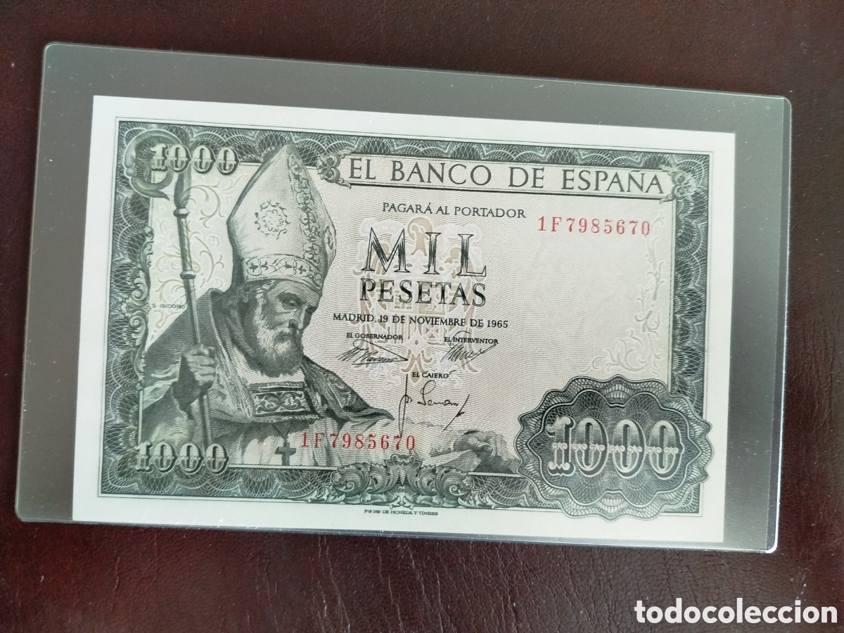 Billetes espa&ntilde;oles: Billete 1000 Pesetas 1965_ San Isidoro*