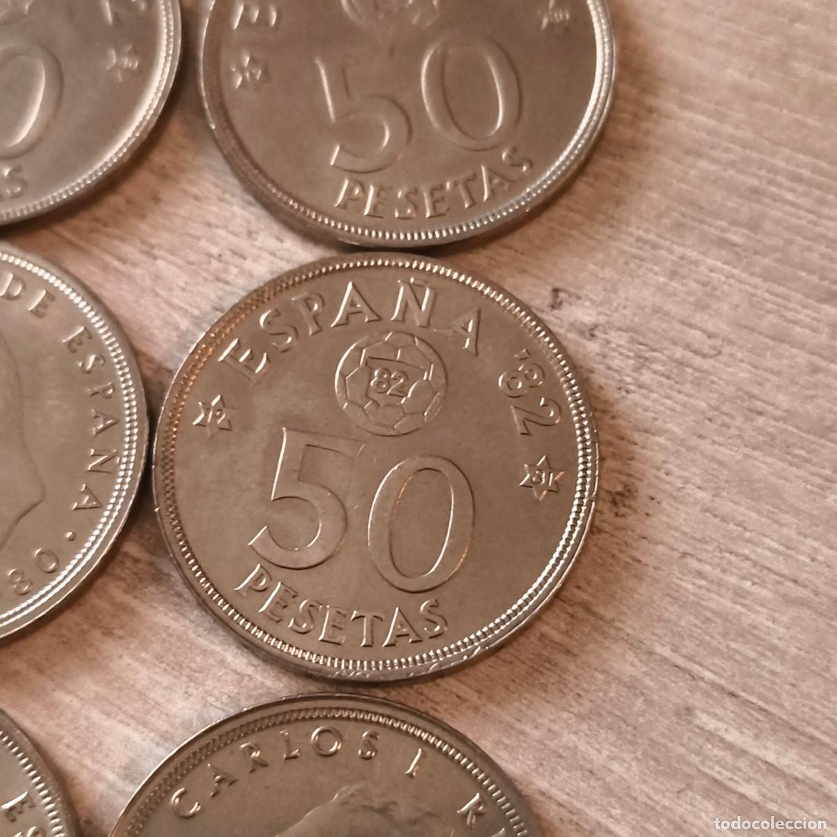 Billetes espa&ntilde;oles: monedas espa&ntilde;a 82 acu&ntilde;adas en 1980