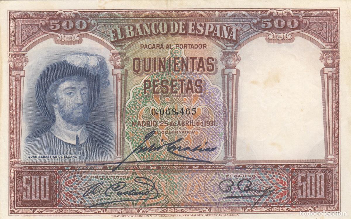 Billetes espa&ntilde;oles: CRBS0678 BILLETE ESPA&Ntilde;A 500 PESETAS 1931