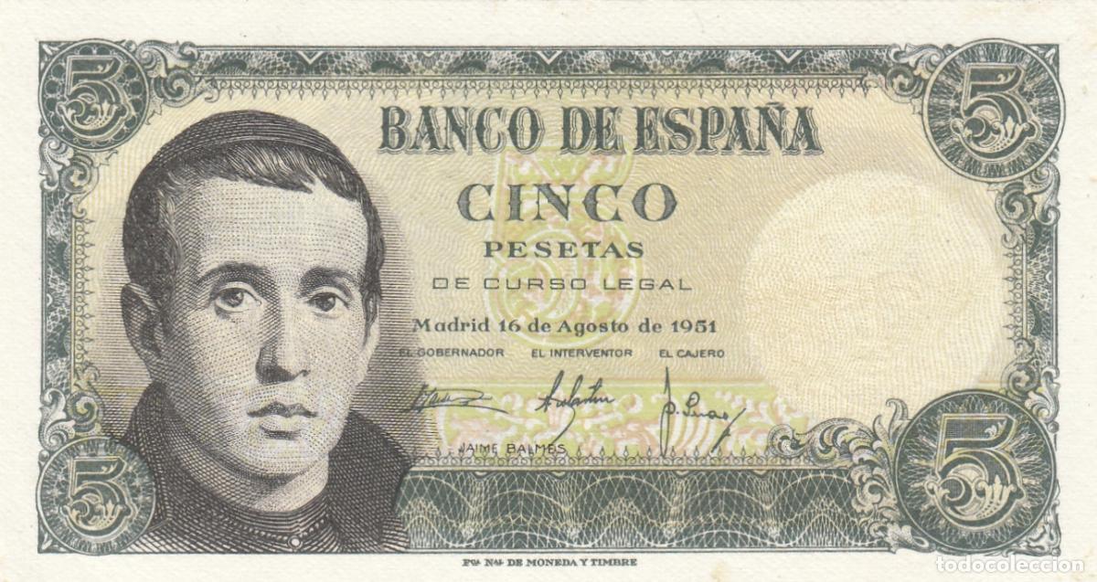 Billetes espa&ntilde;oles: CRBS1109 BILLETE ESPA&Ntilde;A 5 PESETAS 1951 SIN CIRCULAR