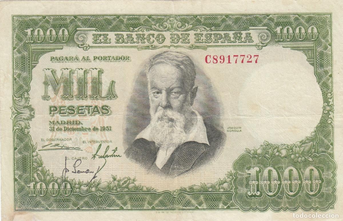 Billetes espa&ntilde;oles: CRBS1193 BILLETE ESPA&Ntilde;A 1000 PESETAS 1951 MBC