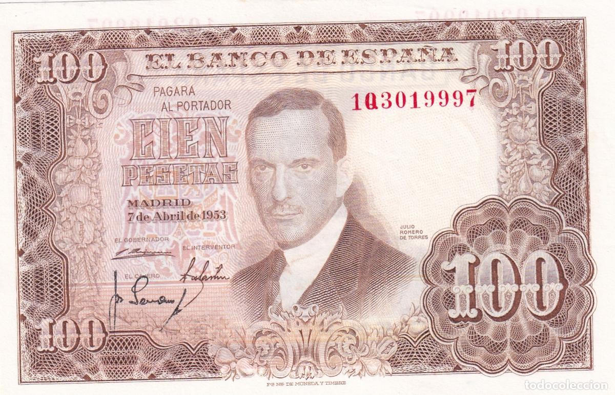 Billetes espa&ntilde;oles: CRBS2104 BILLETE ESPA&Ntilde;A 100 PESETAS 1953 S/C-