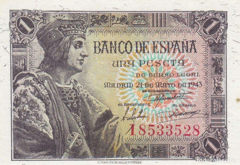 Billetes espa&ntilde;oles: CRBS2749 BILLETE ESPA&Ntilde;A 1 PESETA 1943 SERIE I SIN CIRCULAR