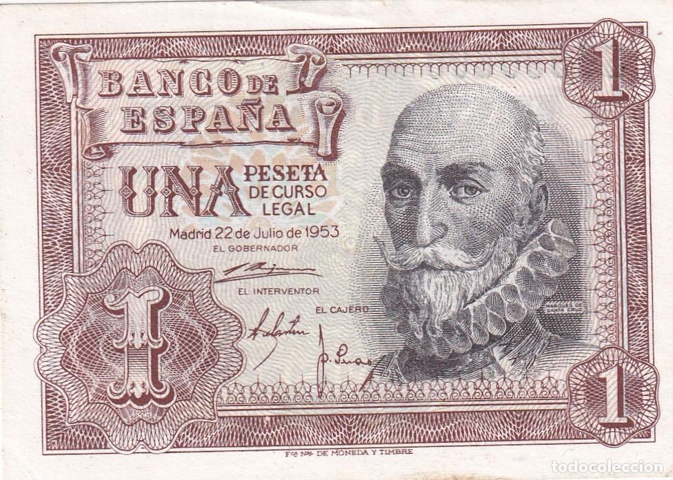 Billetes espa&ntilde;oles: CRBS3340 BILLETE ESPA&Ntilde;A 1 PESETA 1953 SERIE S EBC+