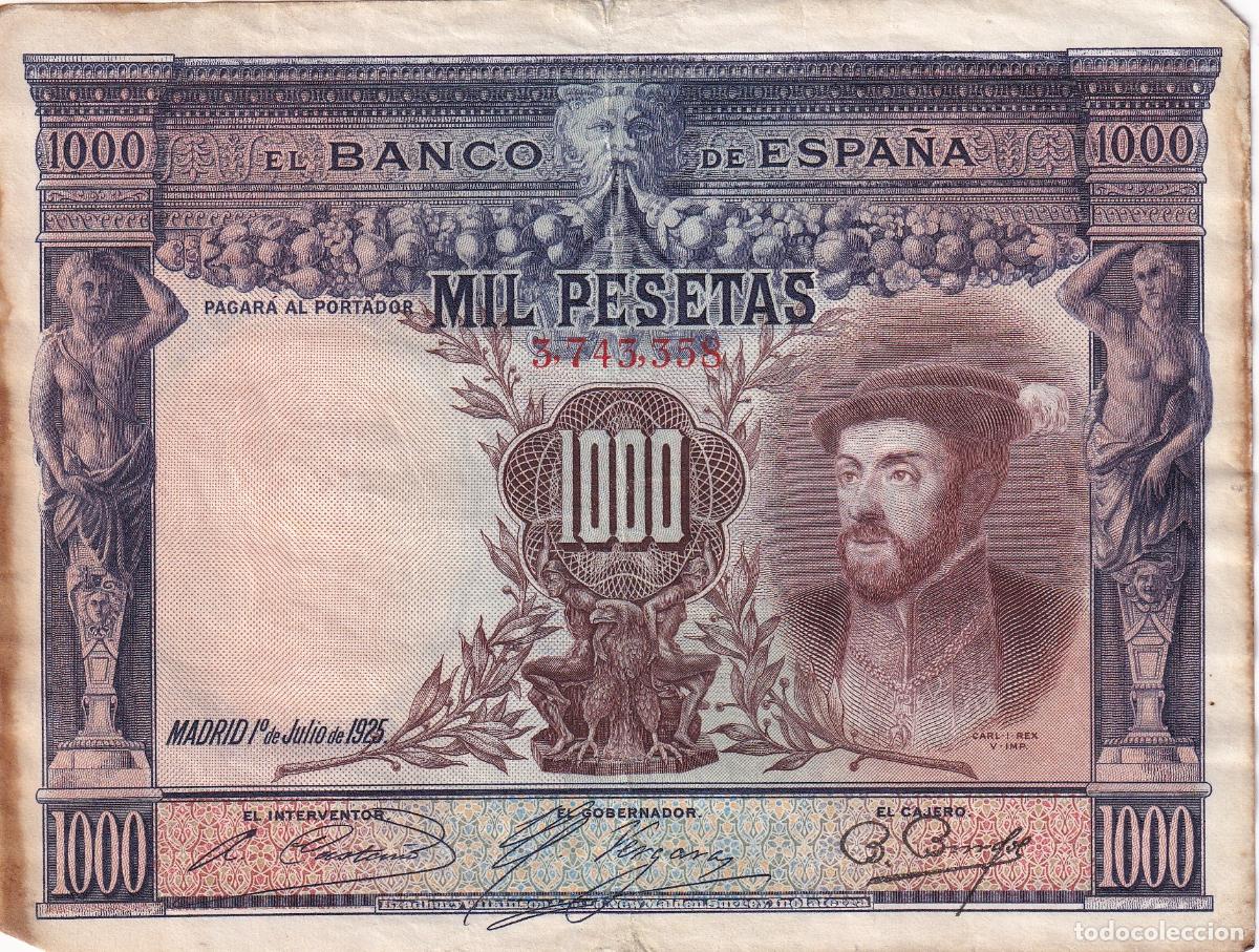 Billetes espa&ntilde;oles: CRBS3358 BILLETE ESPA&Ntilde;A 1000 PESETAS 1925 BC