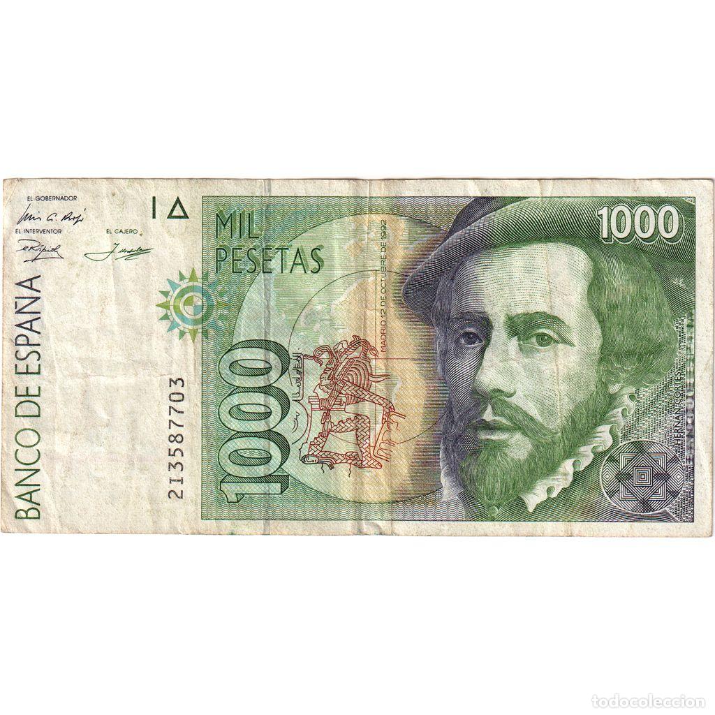 Billetes espa&ntilde;oles: [#1234558] Billete, 1000 Pesetas, 1996, Espa&ntilde;a, 1992-10-12, KM:163, MBC