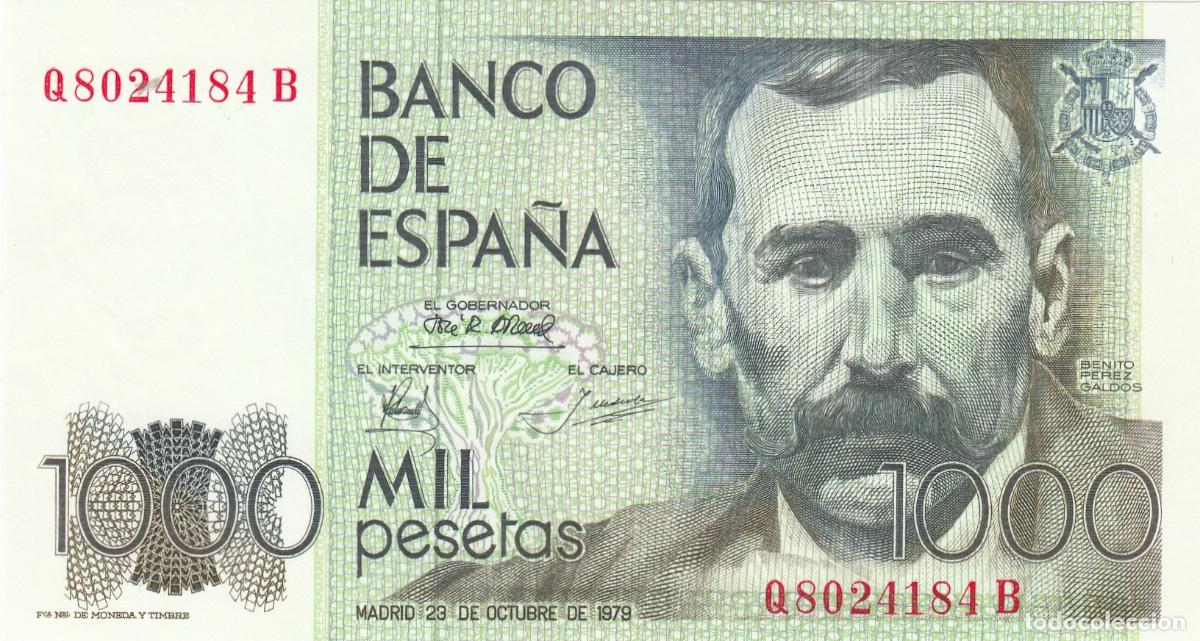 Billetes espa&ntilde;oles: CRBP0034 BILLETE ESPA&Ntilde;A 1000 PESETAS 1979 ERROR IMPRESION REVERSO SIN CIRCULAR