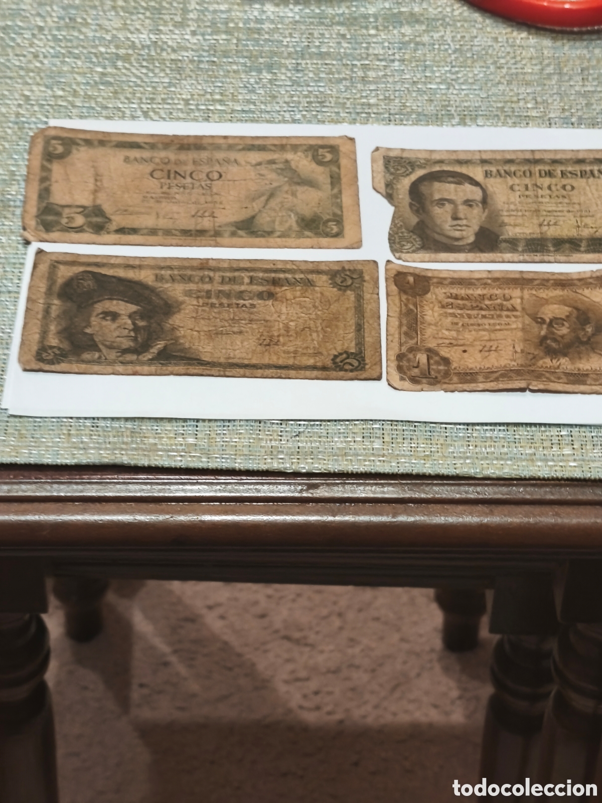 Billetes espa&ntilde;oles: Lote de Espa&ntilde;a 4 billetes muy circulados ver las imagenes