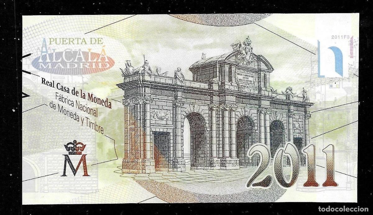 Billetes espa&ntilde;oles: TEST NOTE FNMT PUERTA DE ALCALA 2011 S/C