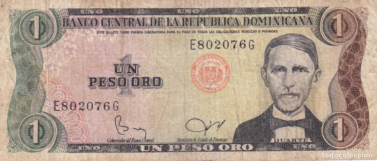 Billetes espa&ntilde;oles: CRBX2219 BILLETE REPUBLICA DOMINICANA 1 PESO USADO