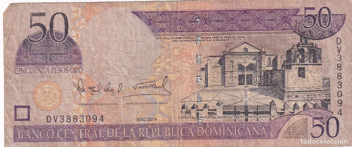 Billetes espa&ntilde;oles: CRBX2222 BILLETE REPUBLICA DOMINICANA 50 PESOS USADO