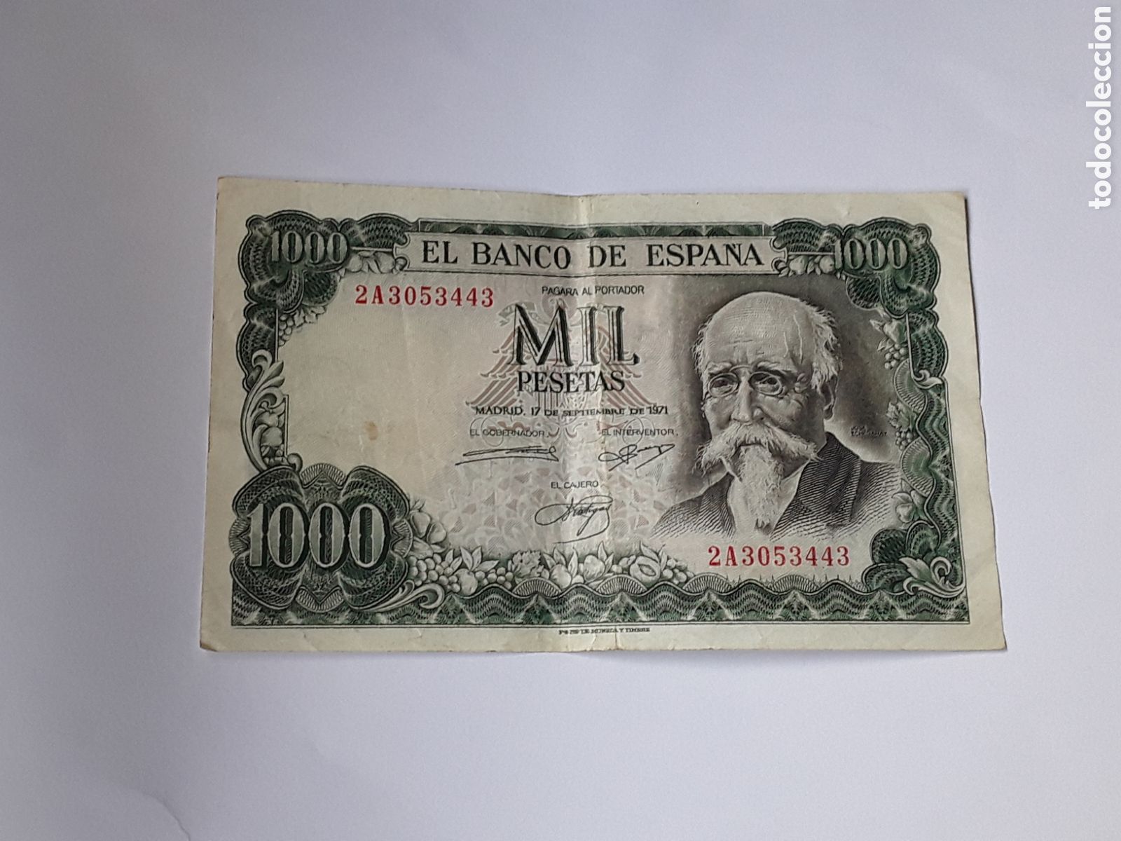 Billetes espa&ntilde;oles: BILLETE 1000 PESETAS 1971 ECHEGARAY SERIE 2A