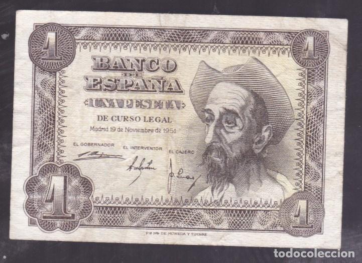 Billetes espa&ntilde;oles: F6-1- BILLETE 1 Peseta 1951