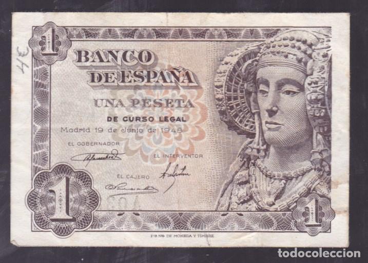 Billetes espa&ntilde;oles: F6-2- BILLETE 1 Peseta 1948