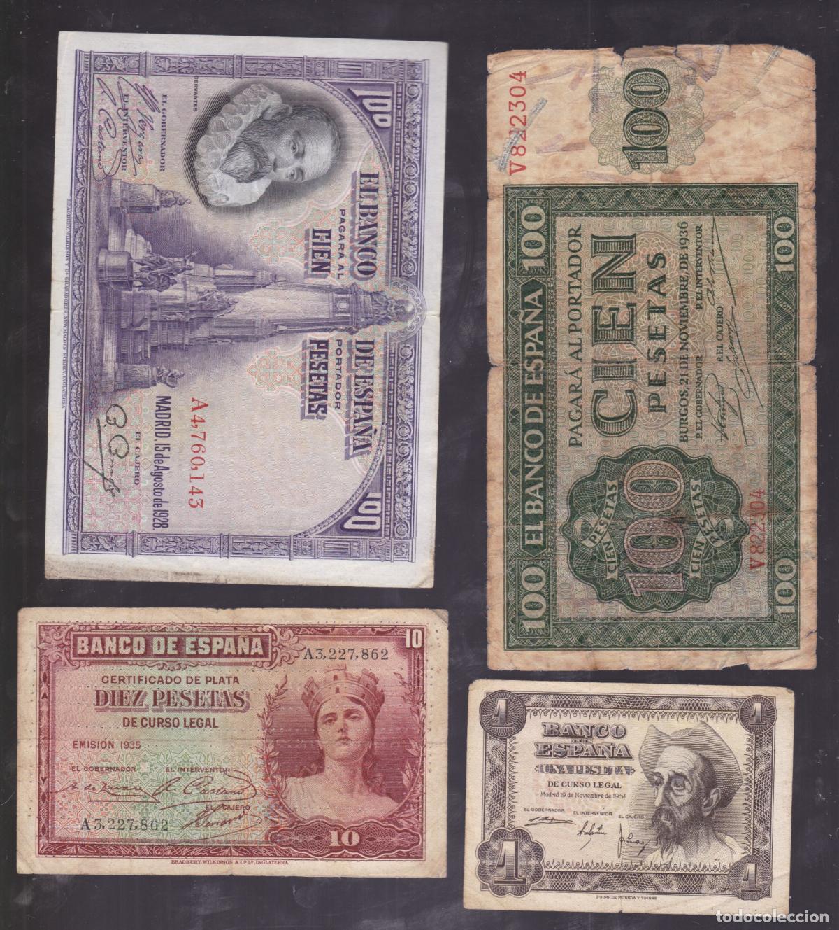 Billetes espa&ntilde;oles: F6-17- Lote BILLETES ESPA&Ntilde;A