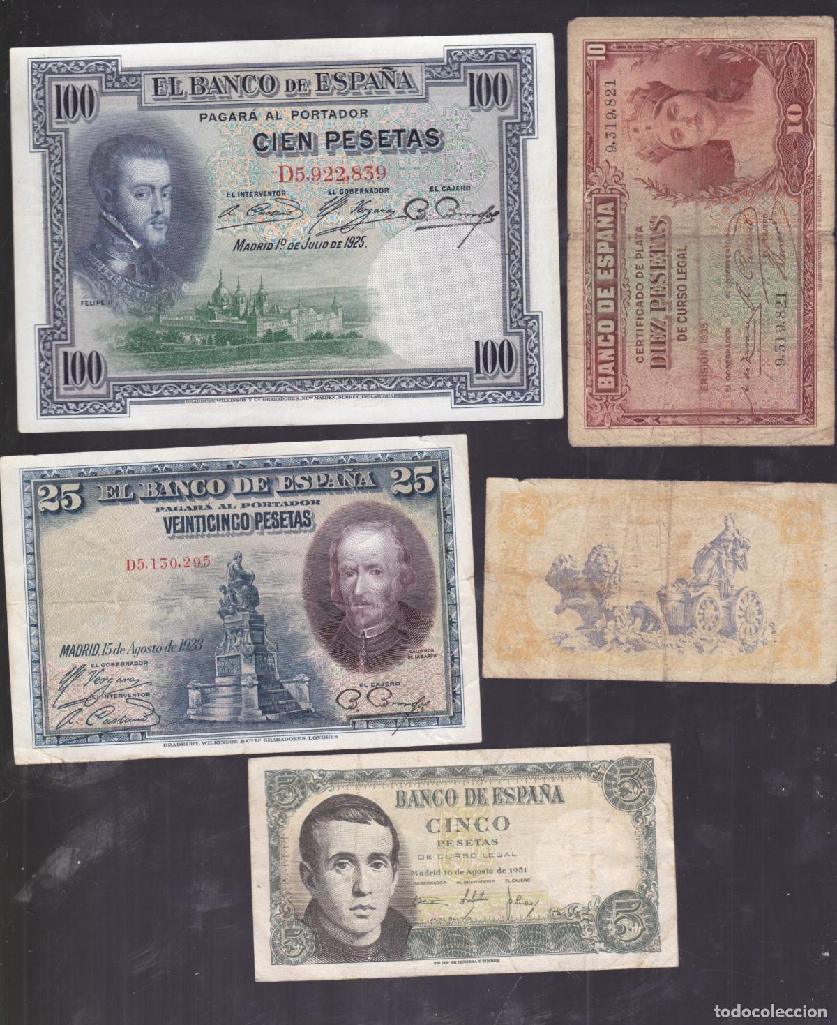 Billetes espa&ntilde;oles: F6-18- Lote BILLETES ESPA&Ntilde;A