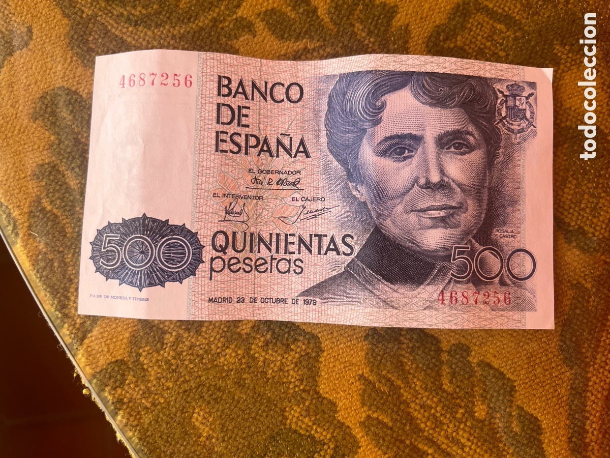 Billetes espa&ntilde;oles: Billete 500 pesetas 1979 Rosal&iacute;a De Castro
