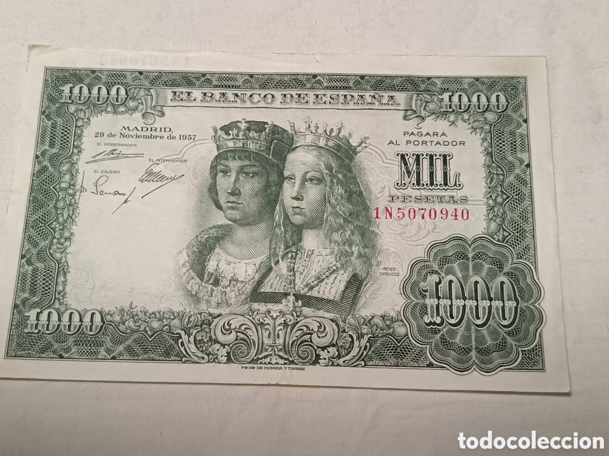 Billetes espa&ntilde;oles: BILLETE DE 1000 PESETAS DE 1957. BUEN ESTADO