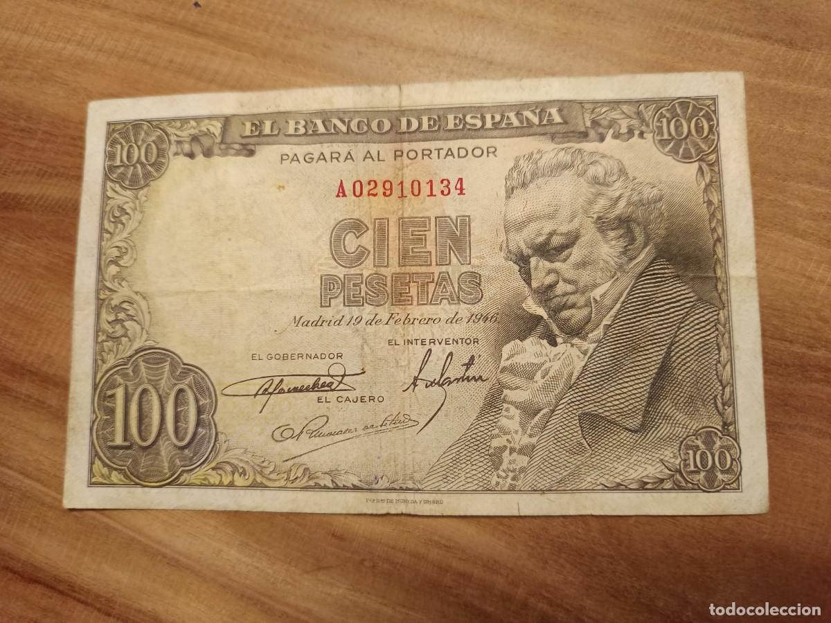 Billetes espa&ntilde;oles: Billete 100 pesetas 1946