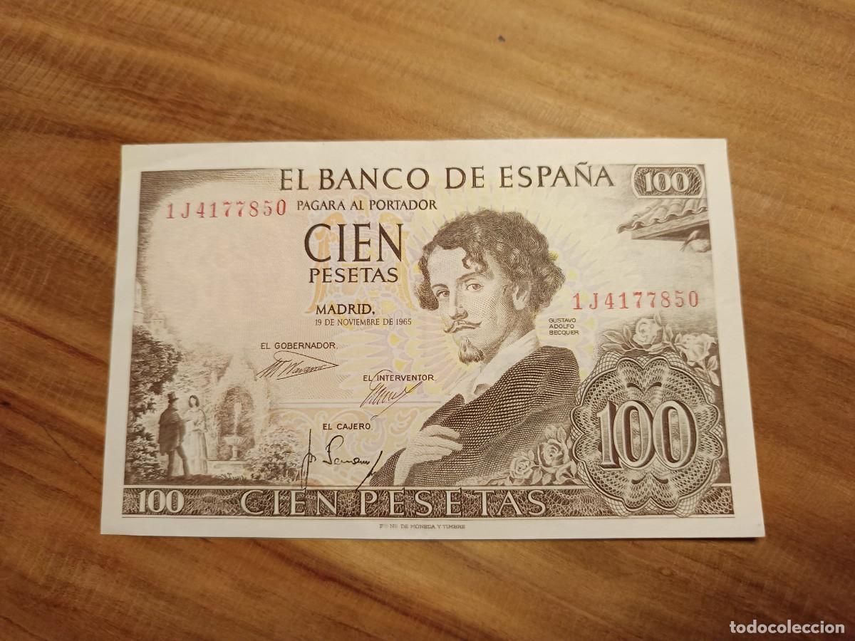 Billetes espa&ntilde;oles: Billete 100 pesetas 1965