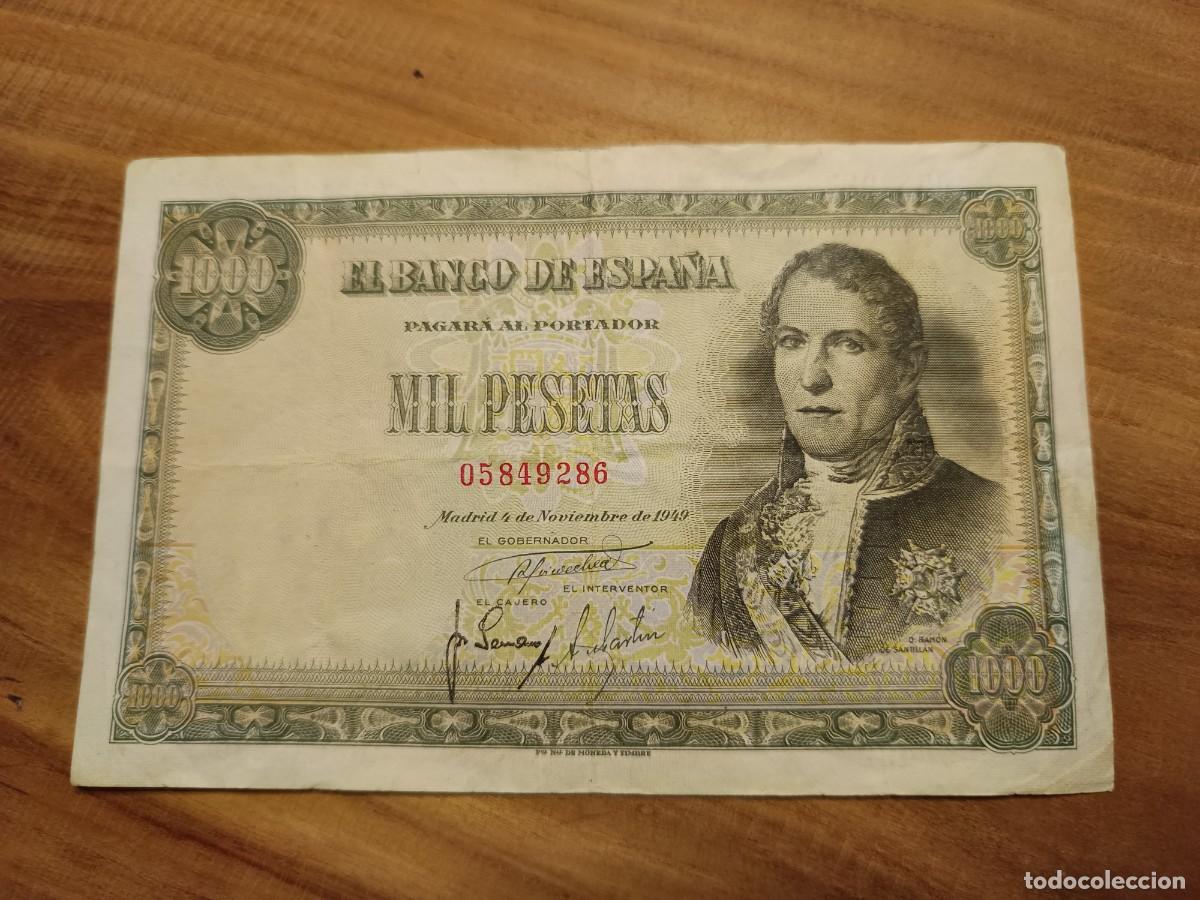 Billetes espa&ntilde;oles: Billete 1000 pesetas 1949