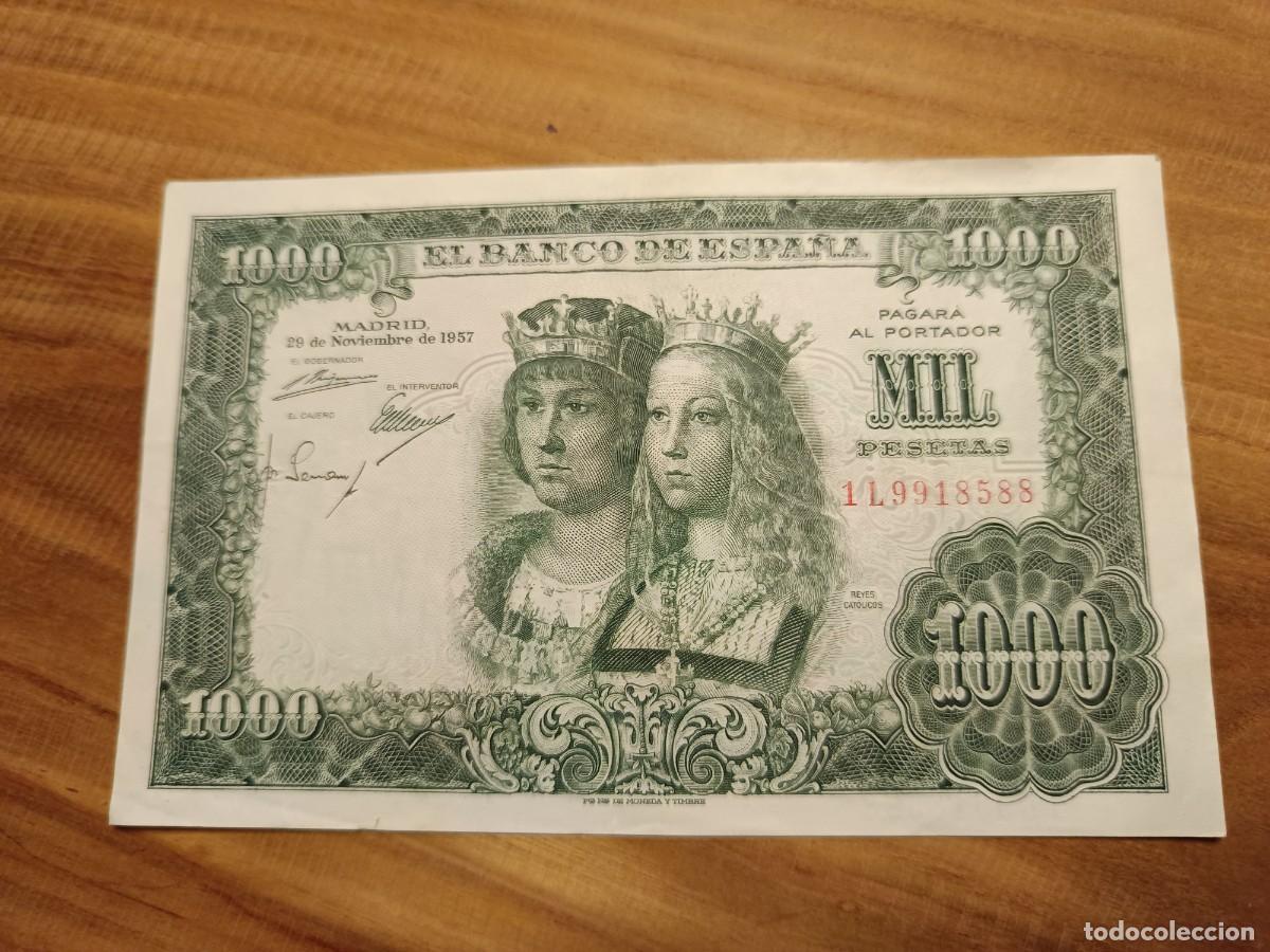 Billetes espa&ntilde;oles: Billete 1000 pesetas 1957