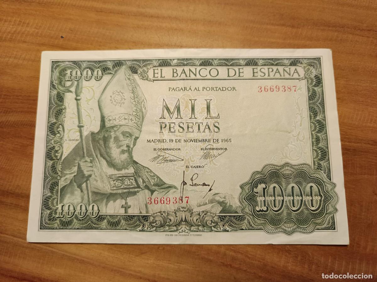 Billetes espa&ntilde;oles: Billete 1000 pesetas 1965