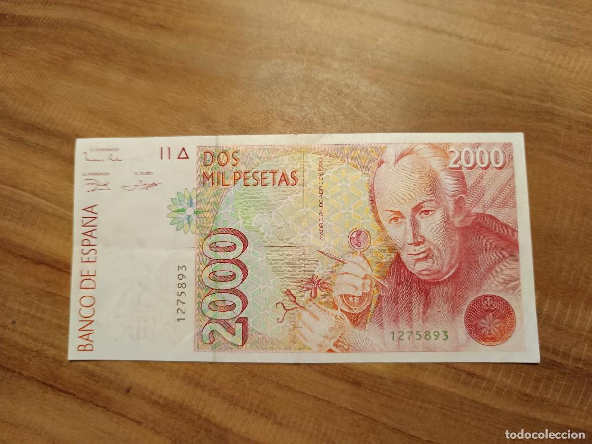 Billetes espa&ntilde;oles: Billete 2000 pesetas 1992