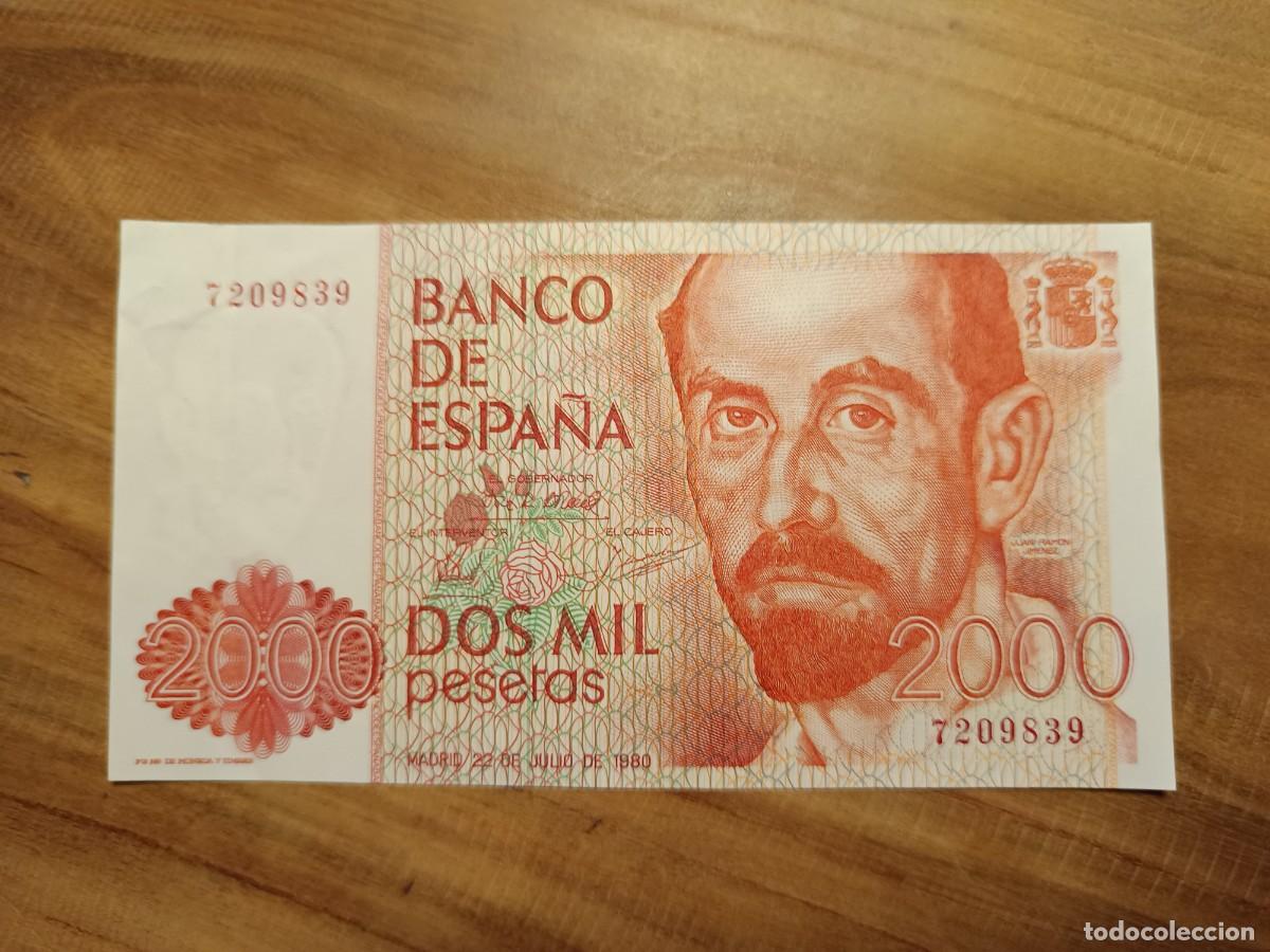 Billetes espa&ntilde;oles: Billete 2000 pesetas 1980