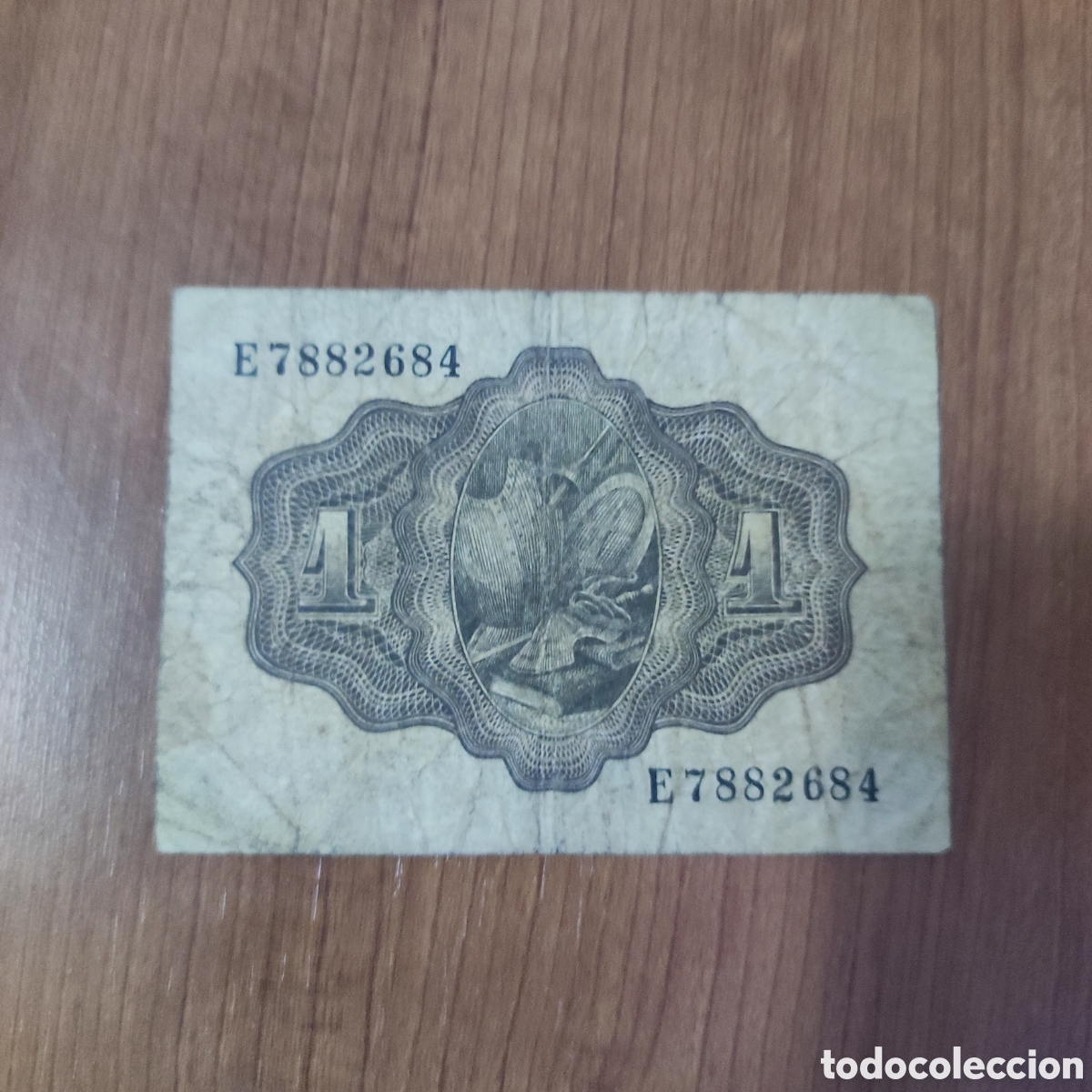 Billetes espa&ntilde;oles: Billete de 1 peseta. - Foto 2