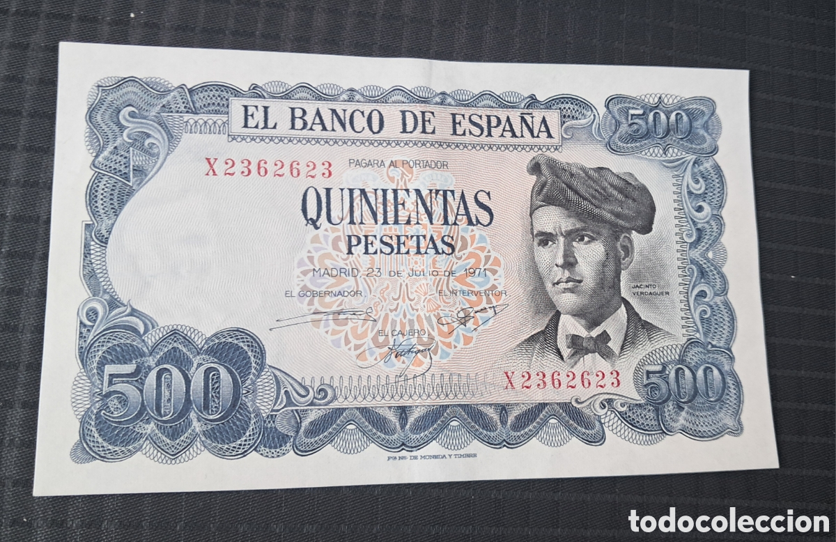 Spanische Banknoten: Billete 500 pesetas 1971