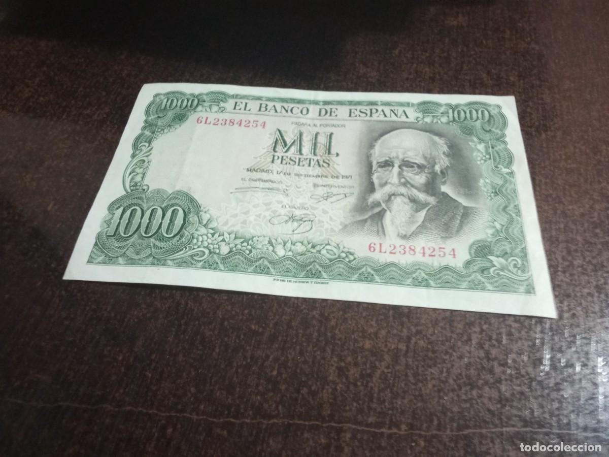 Billetes espa&ntilde;oles: Mil Pesetas.1971.Banco de Espa&ntilde;a.