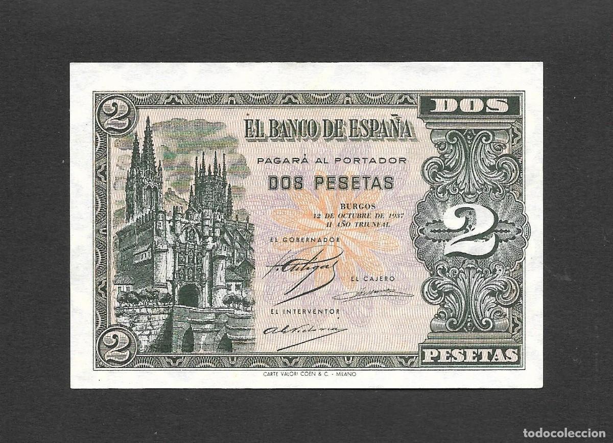 Billets espagnols: 2 PESETAS OCTUBRE 1937 SERIE A S/C