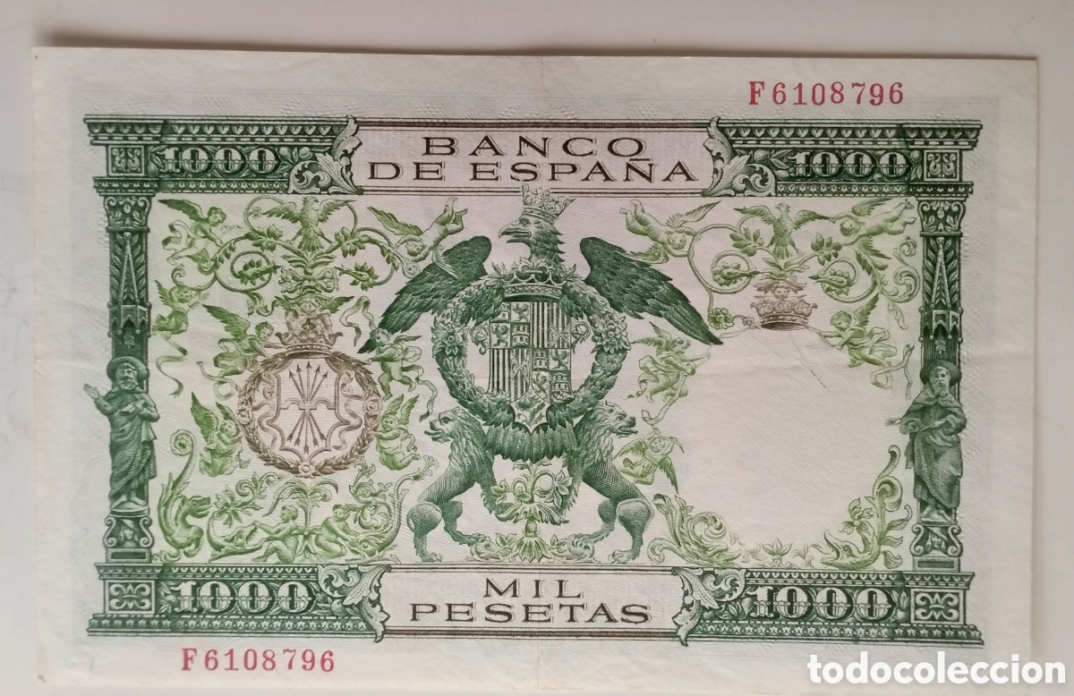 Billetes espa&ntilde;oles: 1.000 pts Reyes Catolicos 1957 - Foto 2